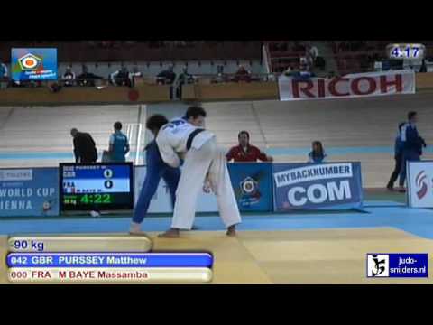 Judo 2010 World Cup Men Vienna: Matthew Purssey (GBR) - Massamba M Baye (FRA) [-90kg]
