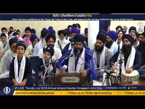 052 Toronto July 2018 - Wednesday Evening - Bhai Ranjodh Singh Jee Singapore
