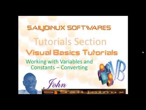 Visual Basic Beginer Tutorial 21   Variables and Constants Converting