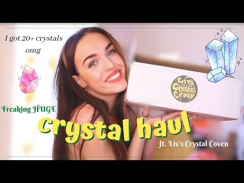 MASSIVE crystal haul 2021 ft. liv's crystal coven | I got over 20 crystals 👀