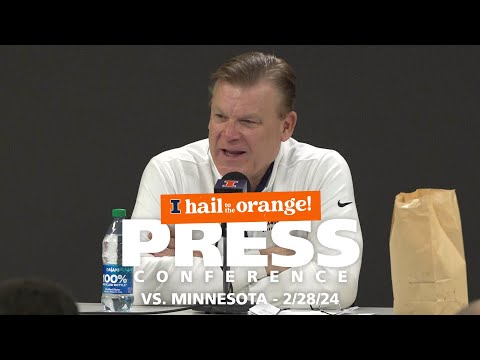 Illini MBB | Postgame Press Conference vs. Minnesota 2/28/24