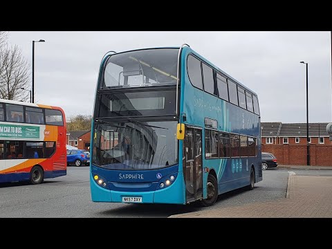 SLUGGISH THRASH: Route X9 | NK57DXY/7502 - Arriva Northumbria: Dennis Trident 2/ADL Enviro 400