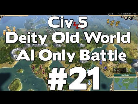 Civ 5 Deity Old World AI Only Battle #21