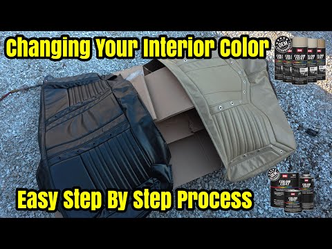 How To Change Car Interior Color With SEM Color Coat - Paint Or Dye Leather Vinyl Plastic Fabric