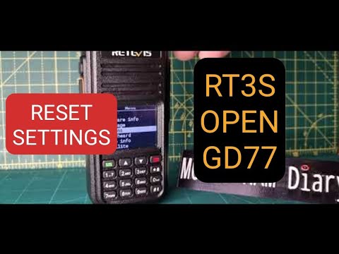 RT3S-OPENGD77 , RESET SETTINGS