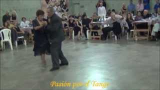 MARTHA ANTON y EL GALLEGO MANOLO bailando el tango ANSELMO ACUÑA EL RESERO en la MILONGA DEL MORAN