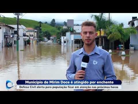 Município de Mirim Doce é atingido por enchente