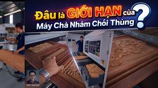 Dùng phôi siêu khó để xem giới hạn của máy chà nhám chổi thùng là gì WM-1000-S6R!