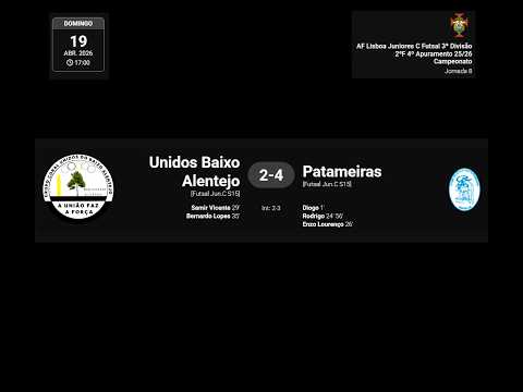 Fase Final 8ª Jornada Unidos Baixo Alentejo 2 - Patameiras 4