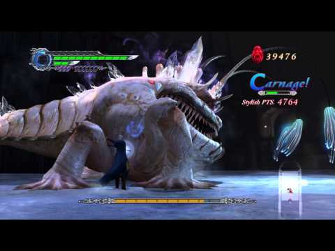 Devil May Cry 4 Special Edition Vergil play through Bael Boss Fight