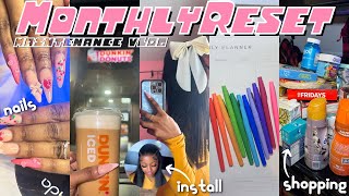 MONTHLY RESET/MAINTENANCE VLOG: vday nails + new wig + shopping + cleaning + organizing & planning