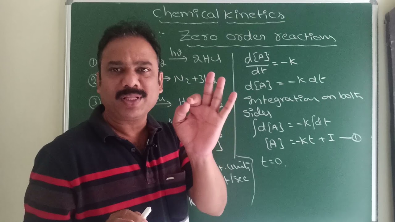 Chemical kinetics -3 || order of reaction | Zero order reactions | Integral rate equation class 12th