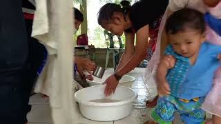 Mission trip in bamboo school with A-4 bond