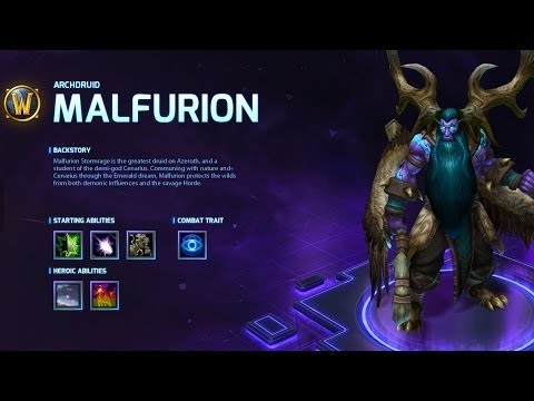 Malfurion Hero Abilities Preview - Heroes of the Storm Alpha