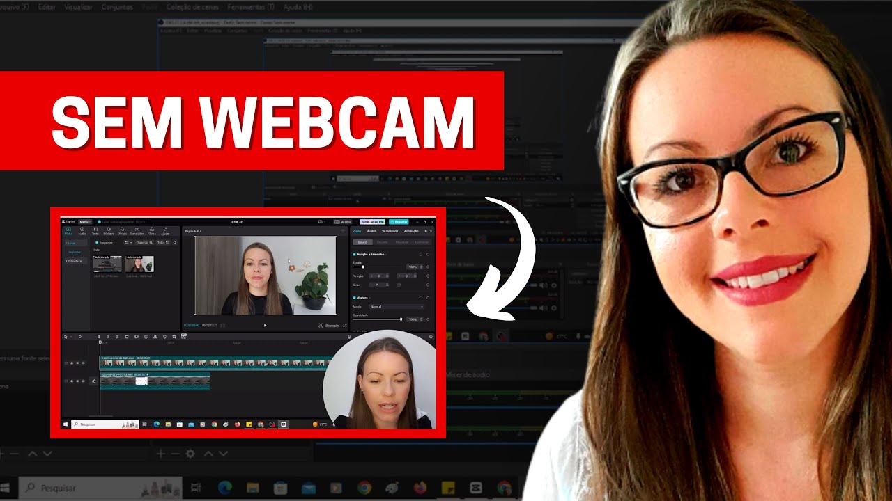 Como GRAVAR A TELA DO COMPUTADOR e aparecer no canto do vídeo SEM WEBCAM