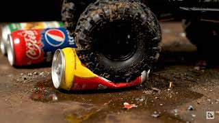 Blue Beast vs. Red Cans: RC Monster Truck Crush!