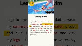 English Listening Practice – Learning To Swim | Short English Story with Subtitles