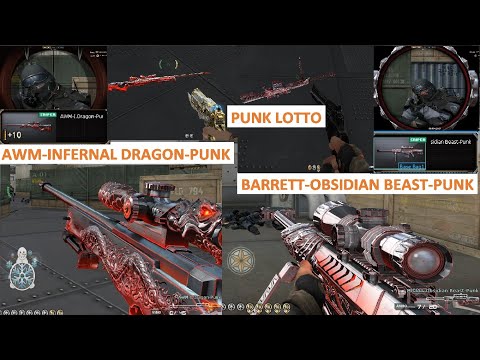 CROSSFIRE PH BARRETT-M82A1-OBSIDIAN BEAST-PUNK & AWM-INFERNAL DRAGON-PUNK