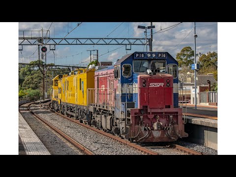 Metro/SSR EV120 inspection train on Alamein/Lilydale line
