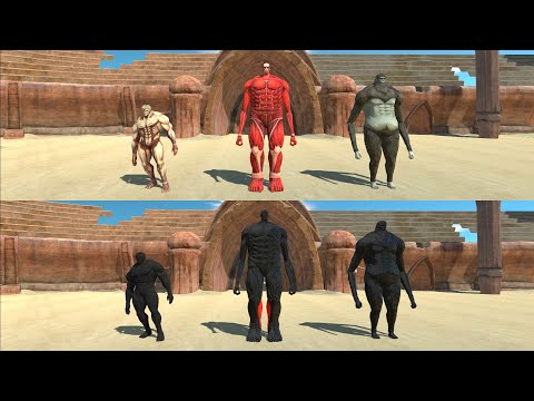 Team Armored Titan vs Their Shadow - Animal Revolt Battle Simulator