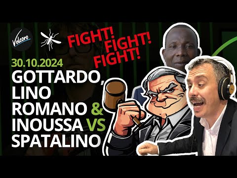 Alberto Gottardo, Pasquale Lino Romano & Bara Inoussa VS ENZO SPATALINO - La Zanzara del 30.10.2024