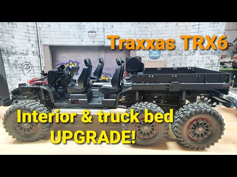 Traxxas Trx6 Upgrades interior & truck bed! 1/10 Rc car crawler