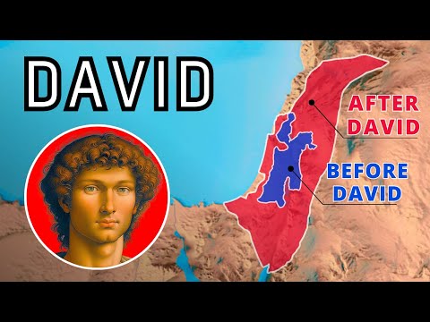 The Entire Life of David on a Map