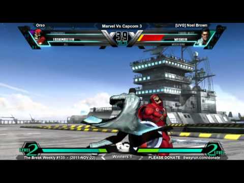 The Break Weekly #135 - uMvC3 W1 - Orso VS [UVG] Noel Brown