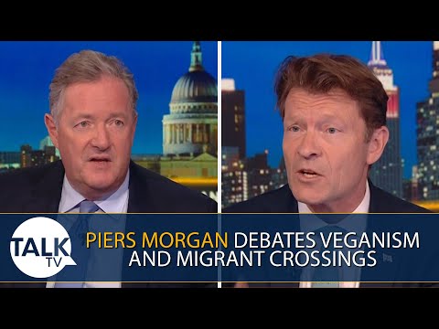 Piers Morgan Debates Veganism And Illegal Migrant Crossings