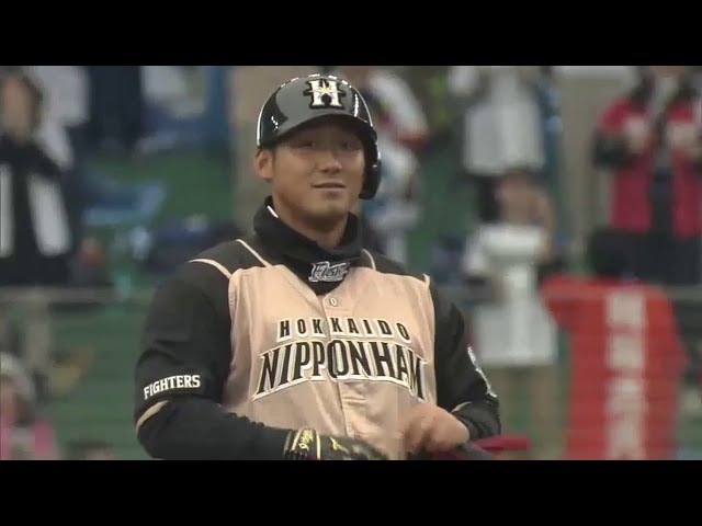 【1回表】ファイターズ・中田 相性良いライオンズ・牧田から先制タイムリー2ベース!! 2015/3/15 L-F