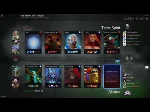Alliance vs Team Spirit Game 2 - Shanghai Major - Group Stage