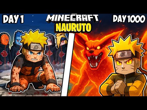 I Survived 1000 Days as NARUTO in Minecraft