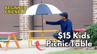 How to Build a $15 Kids Picnic Table (Easy DIY for Beginners)