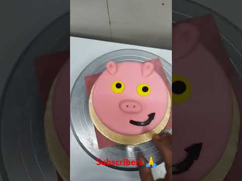 piggy cake #cakestobake #customized #youtube #birthday #cake #short #video