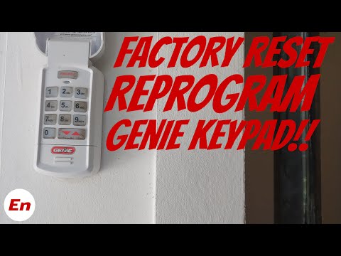 Genie Garage Door Opener Programming, Factory Reset & Reprogram Genie Keypad!!