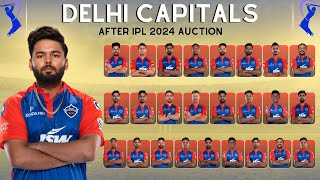 Delhi Capitals Squad After IPL Auction 2024 | DC Team Squad 2024 | DC Players list 2024
