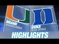 Miami vs Duke | 2014-15 ACC Mens Basketball.
