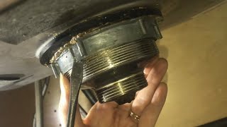 kitchen sink nut locknut (REMOVAL) “tricky" basket strainer