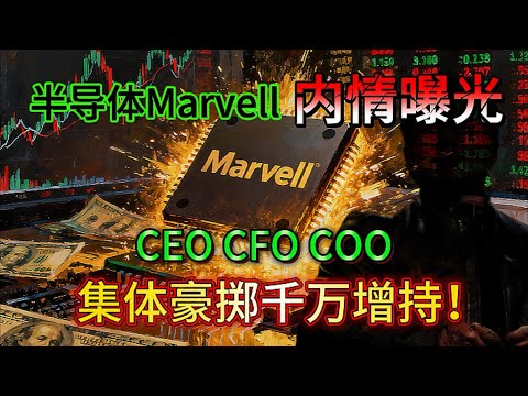 半导体Marvell（迈威尔科技）高管集体增持：AI芯片龙头的投资信号解析#美股 #股市 #投资理财 