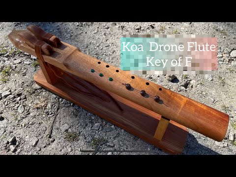 Hawaiian Koa Drone Flute Key of F