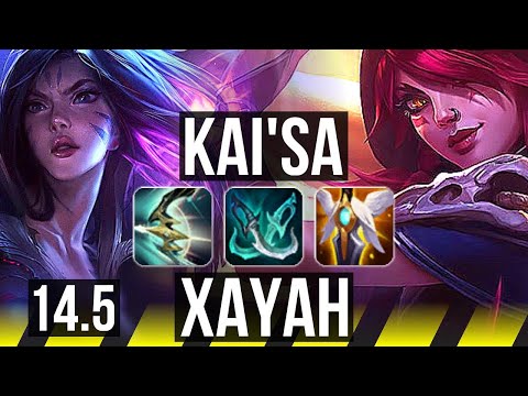 KAI'SA & Tahm Kench vs XAYAH & Zilean (ADC) | Legendary, 800+ games, 15/3/6 | KR Master | 14.5
