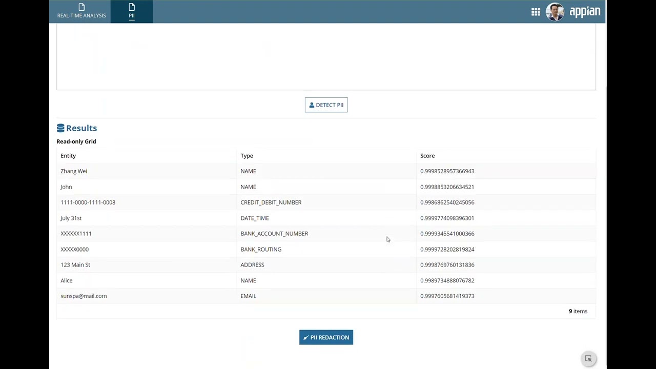 Comprehend pii detect and redact