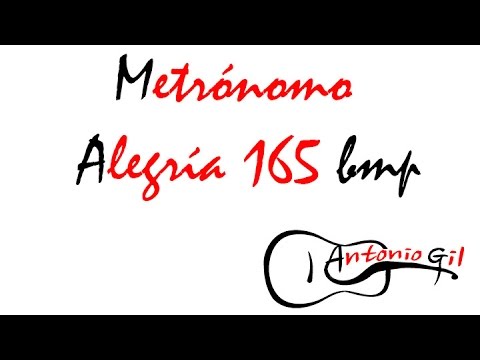 Metrónomo Alegría 165 bpm