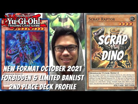 Yugioh New Format October 2021 Banlist Locals 2nd Place Deck Profile - Scrap Dino - Lyle Cortez
