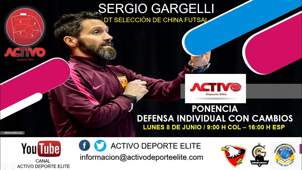 PONENCIA FUTSAL: DEFENSA INDIVIDUAL CON CAMBIOS POR SERGIO GARGELLI DT SELECCIÓN CHINA