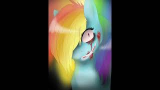 Rainbow Factory Dash #Mlp #Rainbow Factory #Glaze, Woodentoaster 🔞 blood and gore🔞 flashing imgs