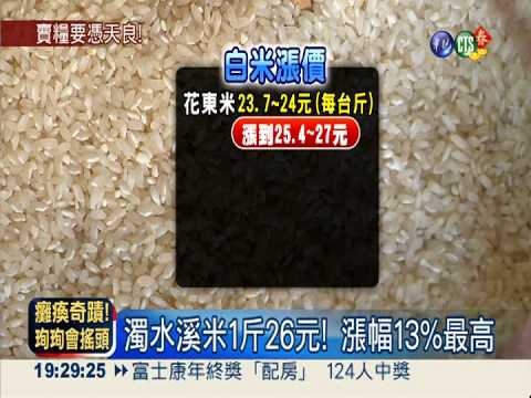過年前搶錢! 白米零售價狂漲13%