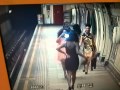 Three Girls Dancing On Station Platform