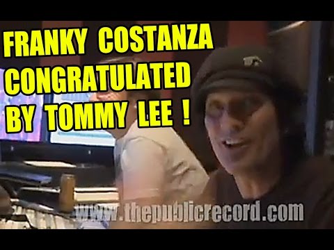 FRANKY COSTANZA Congratulated by TOMMY LEE - MOTLEY CRUE !
