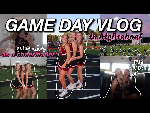 VARSITY CHEER GAMEDAY VLOG | (senior year)